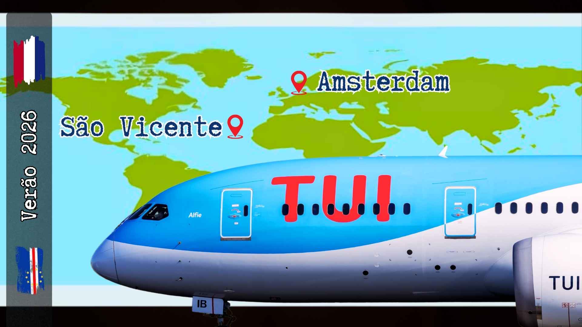 Mais voos diretos para São Vicente no verão 2026