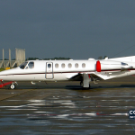 Imagem de arquivo — Cessna 550B Citation Bravo no aeroporto de Bruxelas em 2004. A fotografia é ilustrativa e não mostra nenhum acidente citado no relatório.