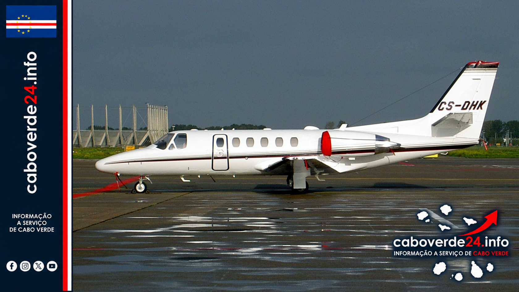 Imagem de arquivo — Cessna 550B Citation Bravo no aeroporto de Bruxelas em 2004. A fotografia é ilustrativa e não mostra nenhum acidente citado no relatório.