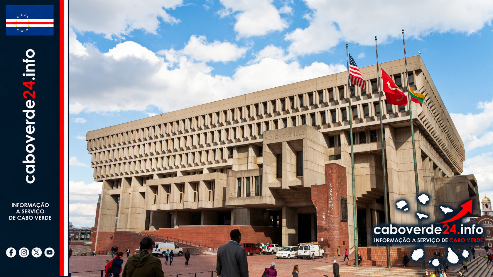 Fotografia de arquivo do edifício da Câmara Municipal de Boston, captada em 22 de fevereiro de 2012. Não representa Elsie Dias nem o anúncio da sua nomeação.