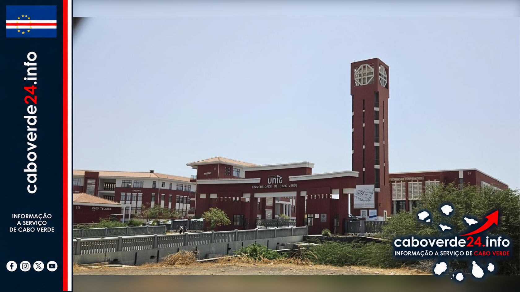 Universidade de Cabo Verde, na cidade da Praia, em 27 de fevereiro de 2025. Imagem de contexto; a classificação avalia o país, não a universidade.