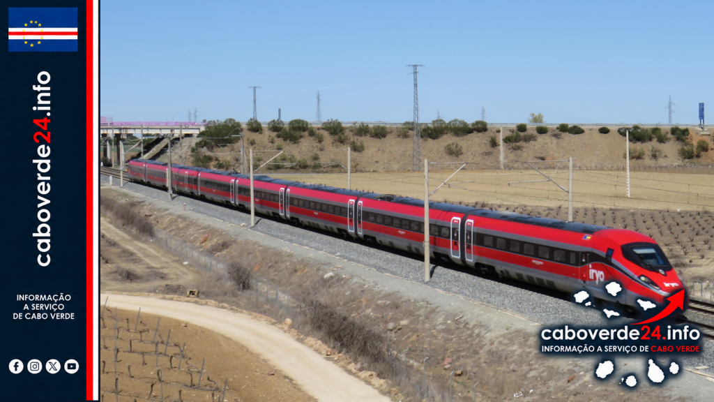 Arquivo — comboio Iryo na linha de alta velocidade Madrid–Sevilha, perto de Mora, em Toledo. A imagem não mostra o acidente de 28 de outubro de 2026.
