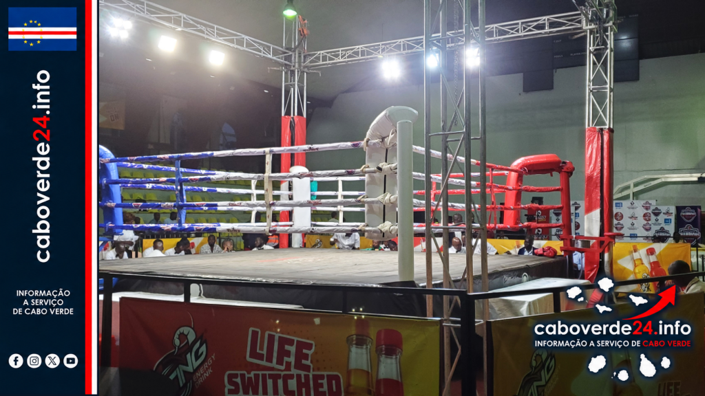 Imagem ilustrativa de arquivo — ringue montado na MTN Arena Lugogo, no Uganda, em 2024. A fotografia não mostra o recinto da prova em Kinshasa nem os atletas cabo-verdianos.