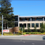 Edifício da Netflix em 101 Albright Way, Los Gatos, Califórnia. Fotografia de arquivo, captada em 2018; não documenta os despedimentos anunciados em outubro de 2026.