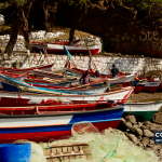 Barcos de pesca na Cidade Velha, em fotografia de arquivo de 4 de março de 2019.