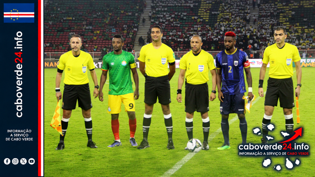 Fotografia de arquivo do início de um jogo entre Etiópia e Cabo Verde, em 9 de janeiro de 2022; usada como ilustração e que não mostra os beneficiários da pensão.