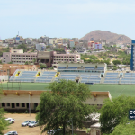 Estádio da Várzea, na Praia, em fotografia de arquivo de 20 de junho de 2014; a imagem não documenta as condições atuais referidas pela associação regional.