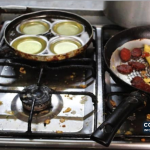 Área de preparação de alimentos e utensílios fotografada durante a operação em São Vicente e divulgada pela IGAE. A imagem não identifica o estabelecimento.