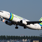 Arquivo — avião Boeing 737-800 da Transavia fotografado no aeroporto de Schiphol, em 2014. A imagem não mostra o voo de 26 de outubro de 2026.