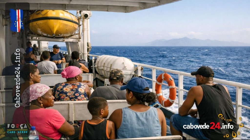 Passageiros a bordo de uma embarcação interilhas, numa imagem de arquivo publicada pelo Caboverde24.info em 23 de junho de 2026. A fotografia não mostra o Dona Tututa nem o exercício de 15 de outubro.