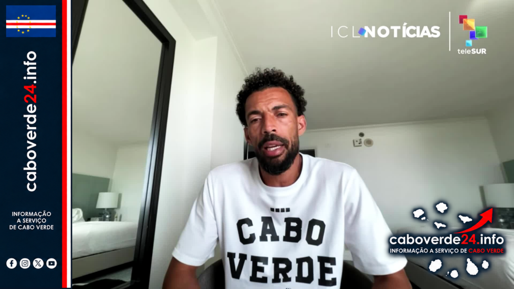 Vozinha durante uma entrevista à teleSUR. Imagem de arquivo; não retrata o anúncio da Adidas Chile.
