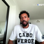 Vozinha durante uma entrevista à teleSUR. Imagem de arquivo; não retrata o anúncio da Adidas Chile.