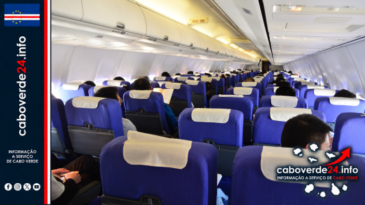 Imagem de arquivo — cabine de um avião comercial com passageiros, fotografada em 2017. A imagem é ilustrativa e não retrata nenhuma das ocorrências analisadas no relatório irlandês.