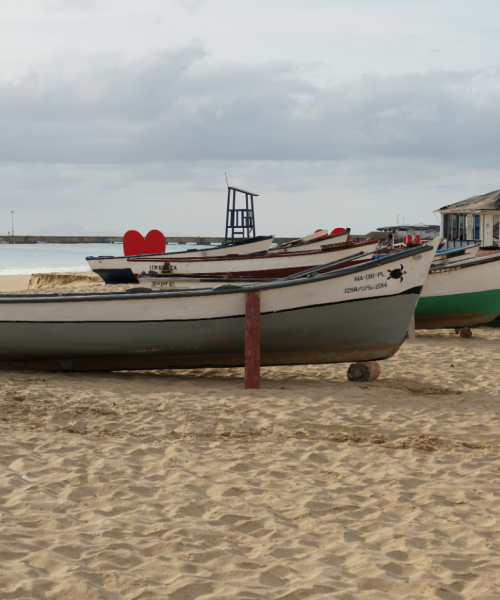 Praia da ilha do Maio, em fotografia de arquivo de 2019.