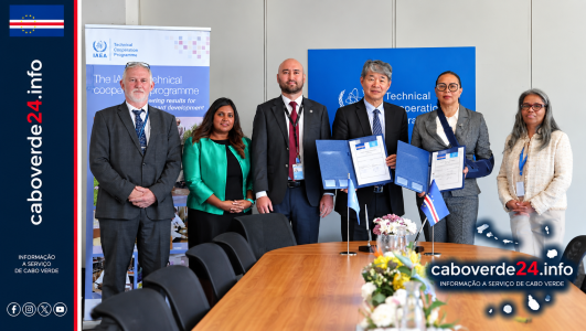 Cabo Verde abre cooperação com agência nuclear para saúde, água e agricultura até 2031 ​“O primeiro quadro de cooperação de Cabo Verde com a Agência Internacional de Energia Atómica define quatro prioridades, com aplicações que vão da saúde à gestão da água e à agricultura.”